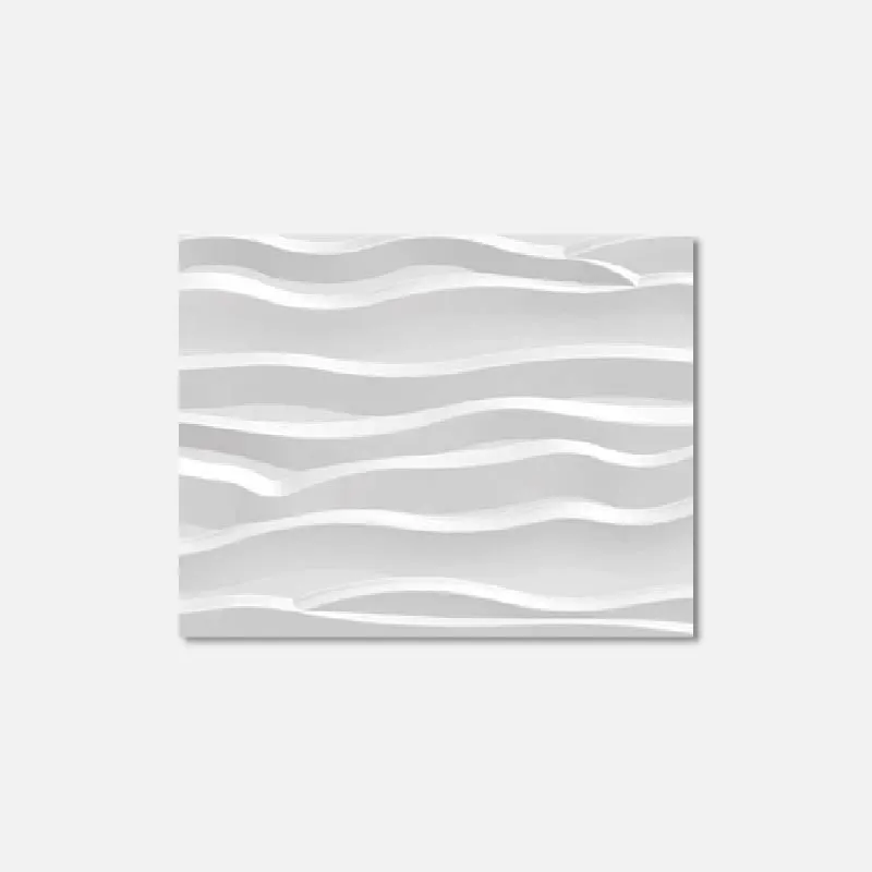 ART DECO WALL ACCENT BEACH SAND WHITE PVC-WOOD WALL TYPE 3D